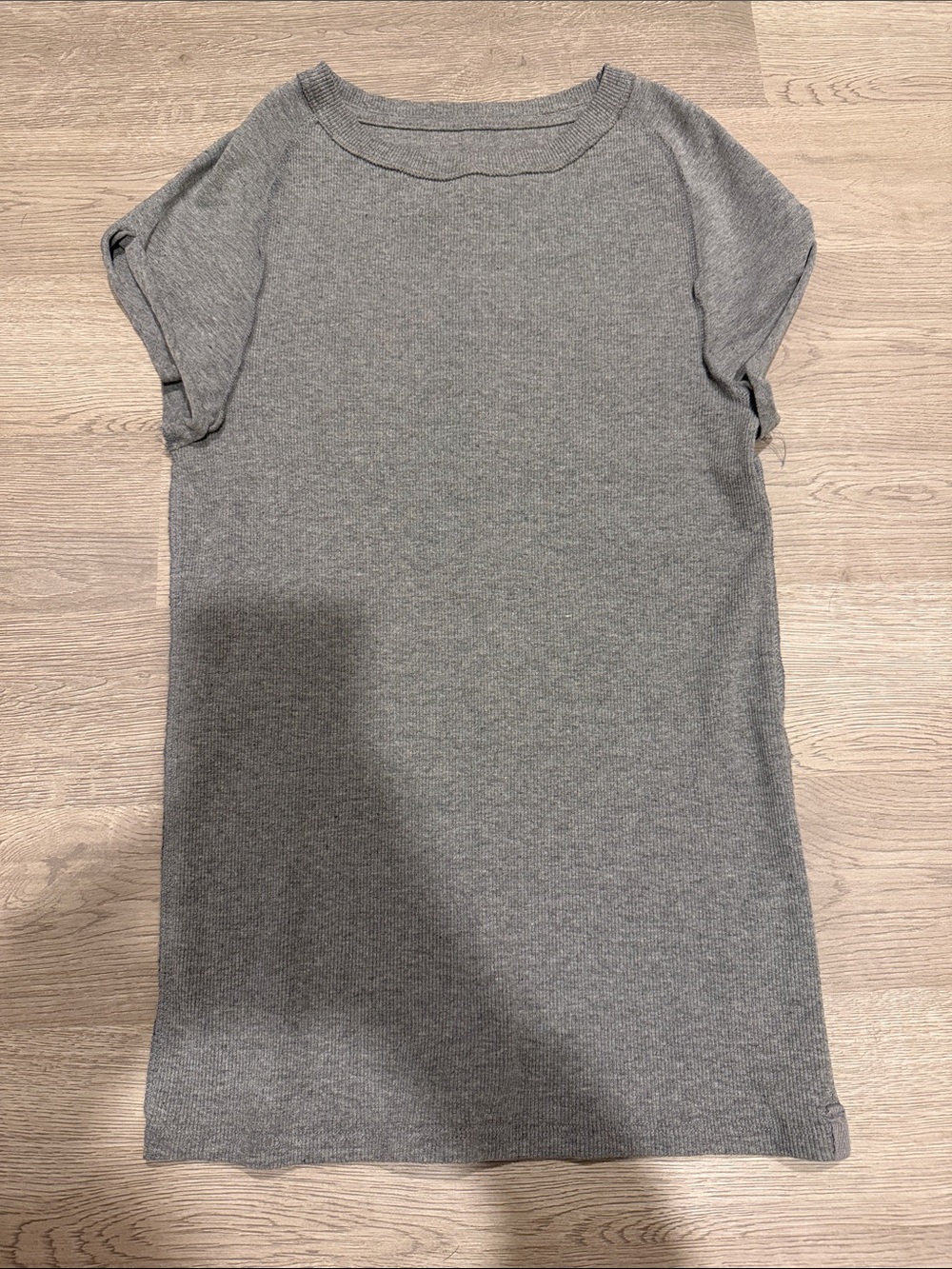NWOT We The Free Heather Gray Knit Short Sleeve